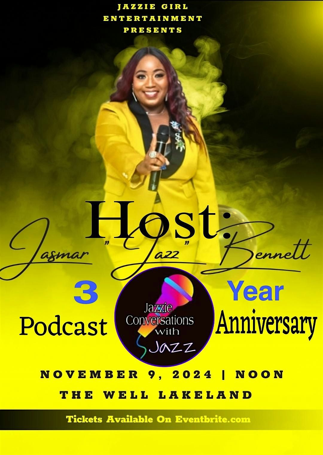 Jazzie Conversations With Jazz 3-YEAR-PODCAST-ANNIVERSARY LIVE SHOW!