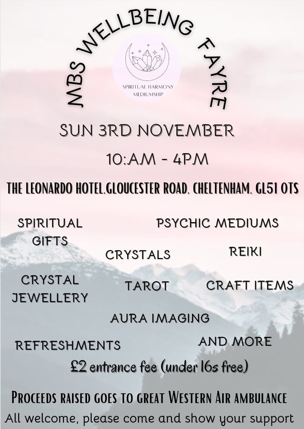 MBS Wellbeing Fayre (Leonardo Hotel, Cheltenham)