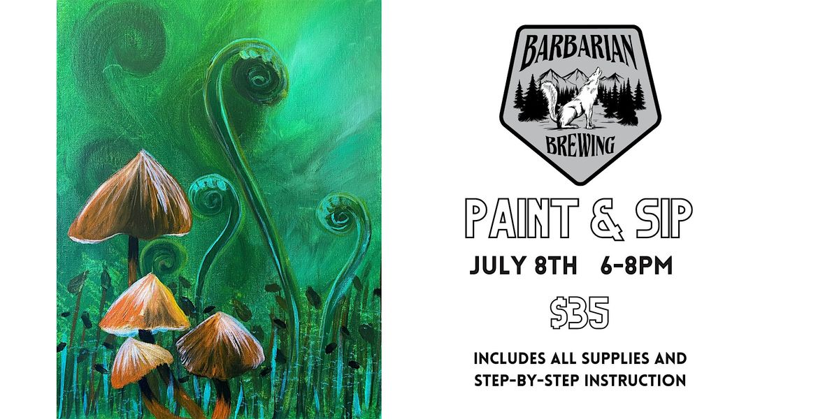 Paint and Sip at Barbarian Brewing in Garden City, ID