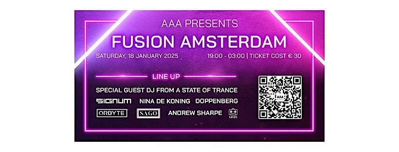 AAA presents Fusion Amsterdam