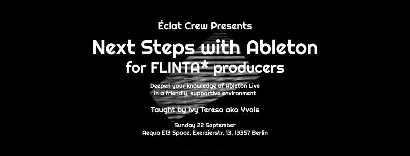 Next Steps with Ableton for FLINTA* Producers with Ivy Teresa