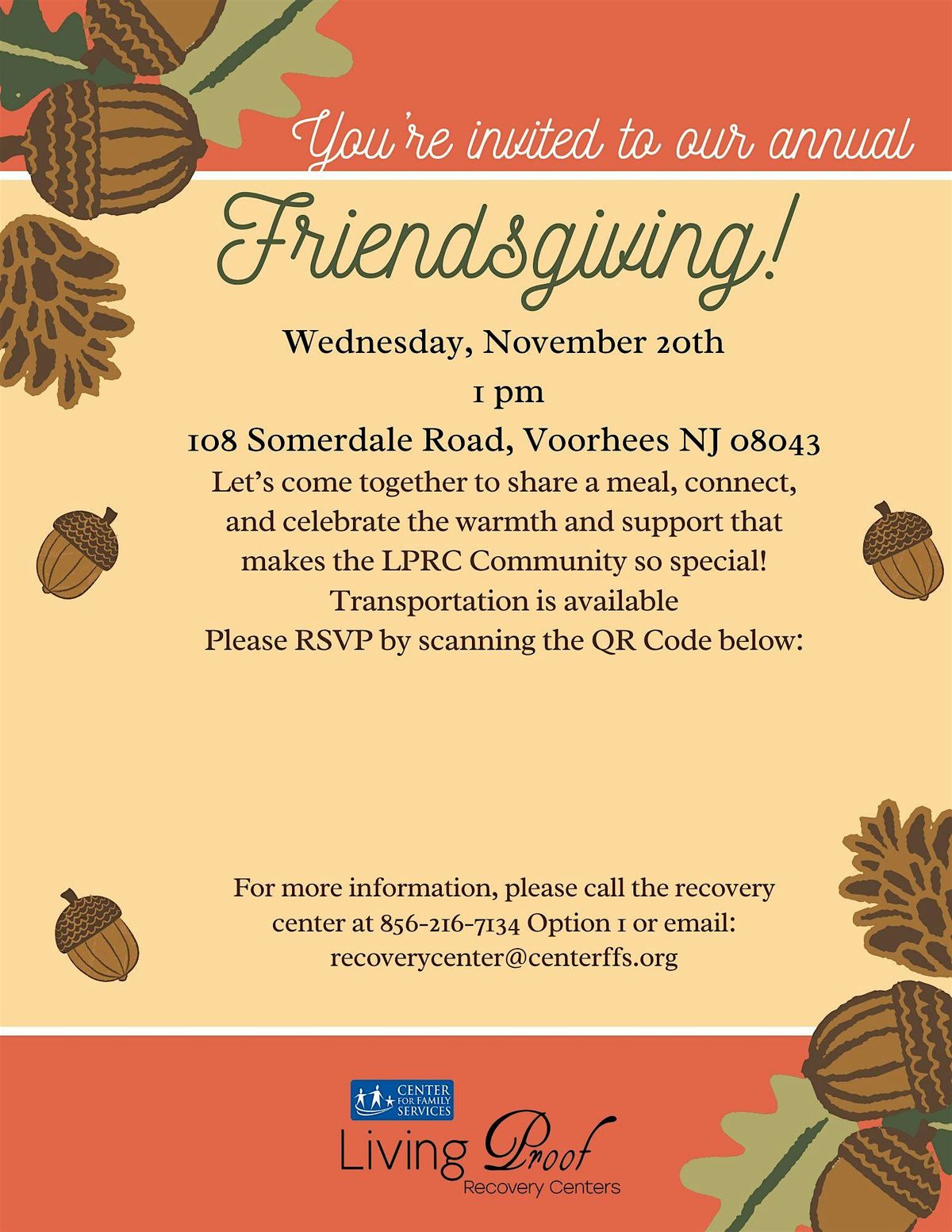 LPRC Voorhees Annual Friendsgiving