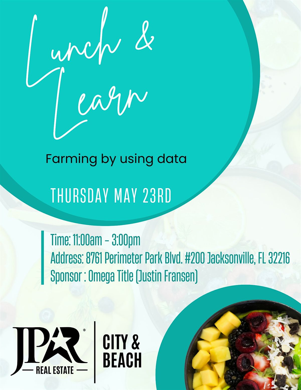 Lunch & Learn - Farming by Using Data