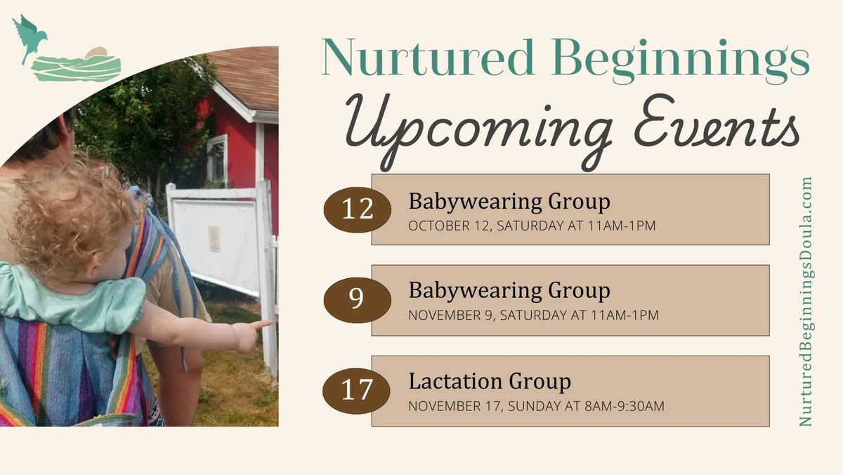 Nurtured Beginnings Drop-In Babywearing Support Group