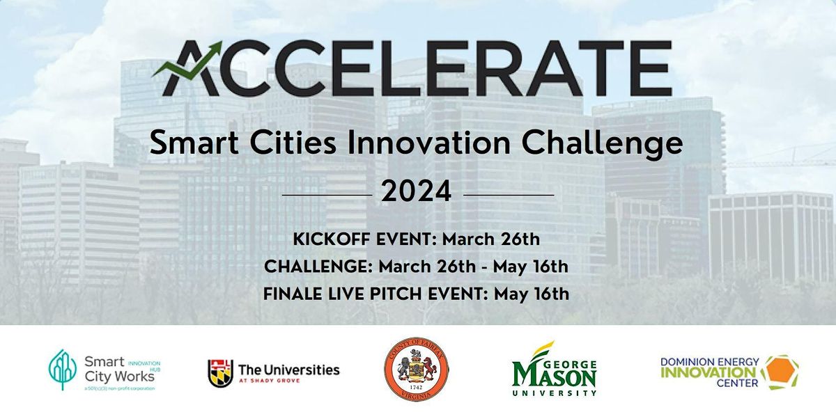 Finale Live Pitch Event - Accelerate Smart Cities Innovation Challenge