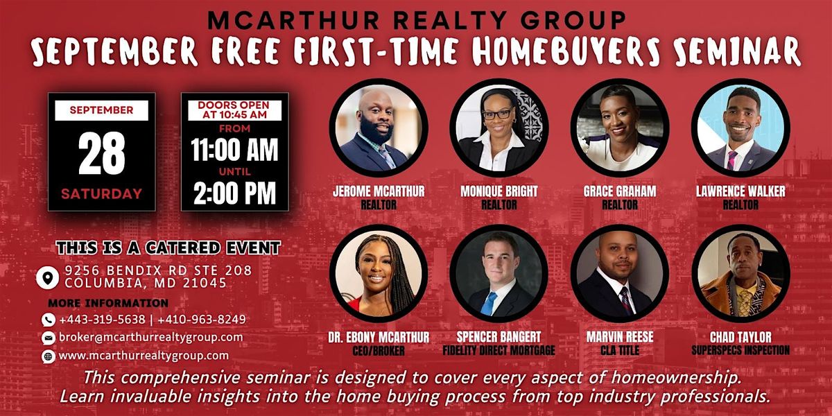 FREE First Time Homebuyer Seminar