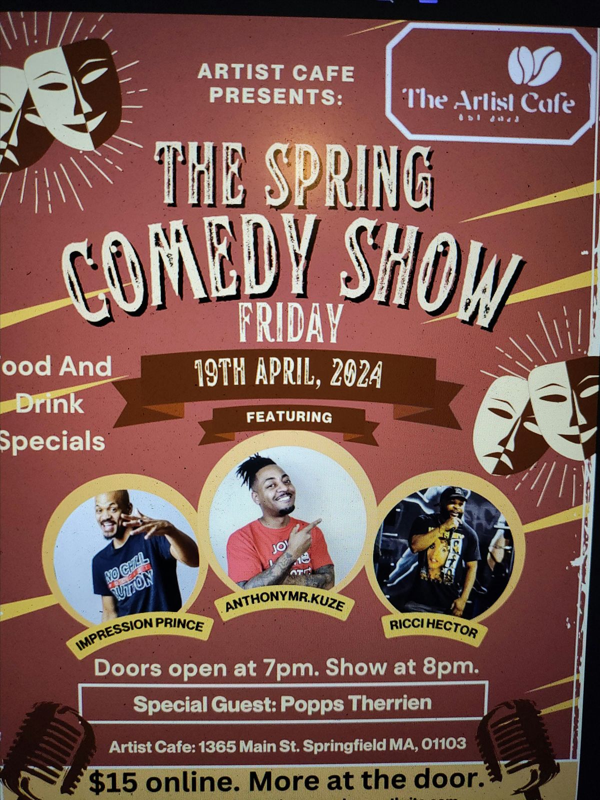The Artist Cafe Spring Comedy Show