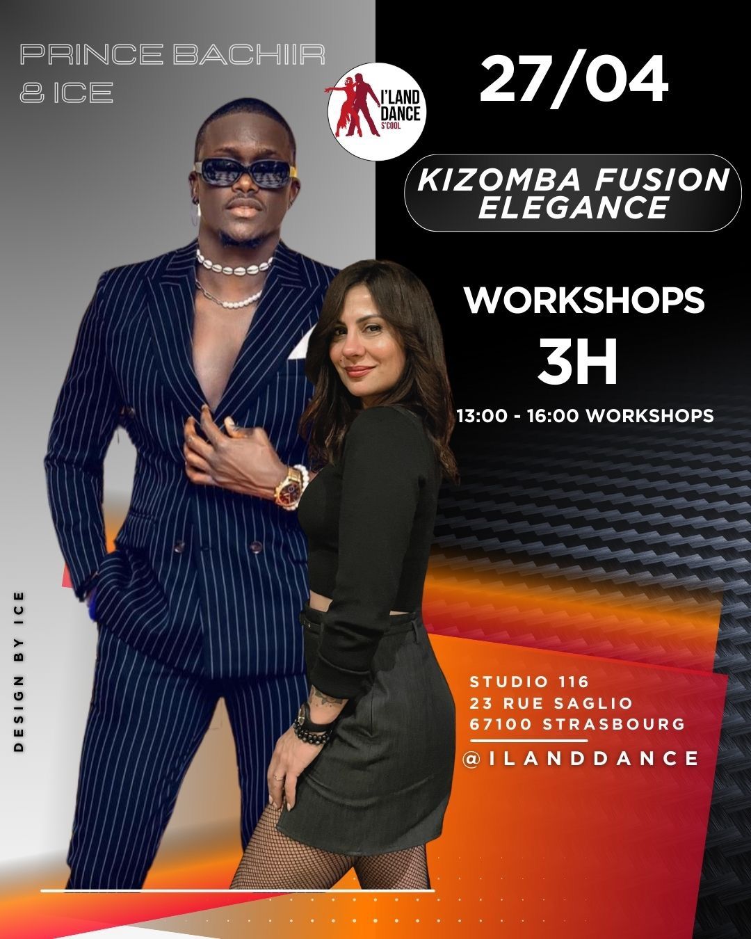 STAGE DE KIZOMBA FUSION \u00c9L\u00c9GANCE AVEC PRINCE BACHIIR & ICE !!!