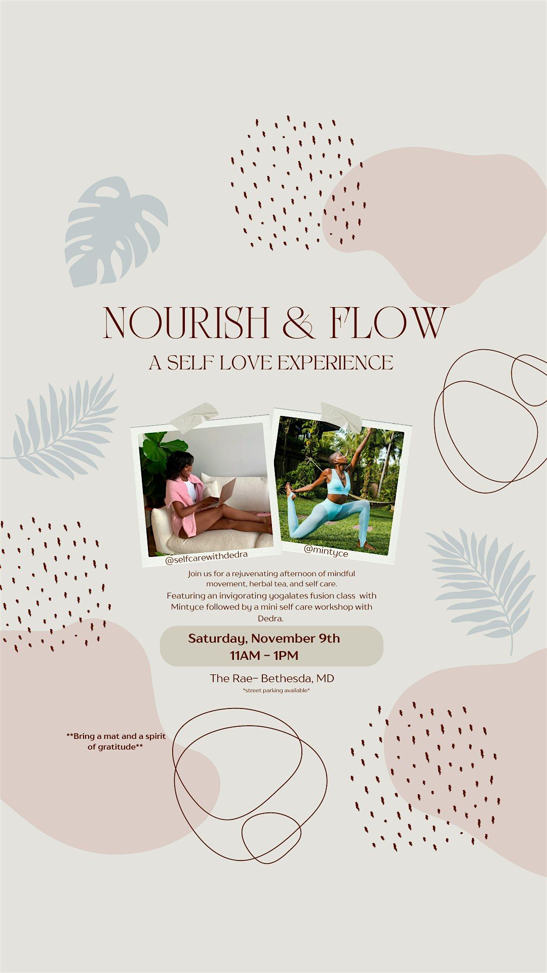 Nourish & Flow: A Self Love Experience