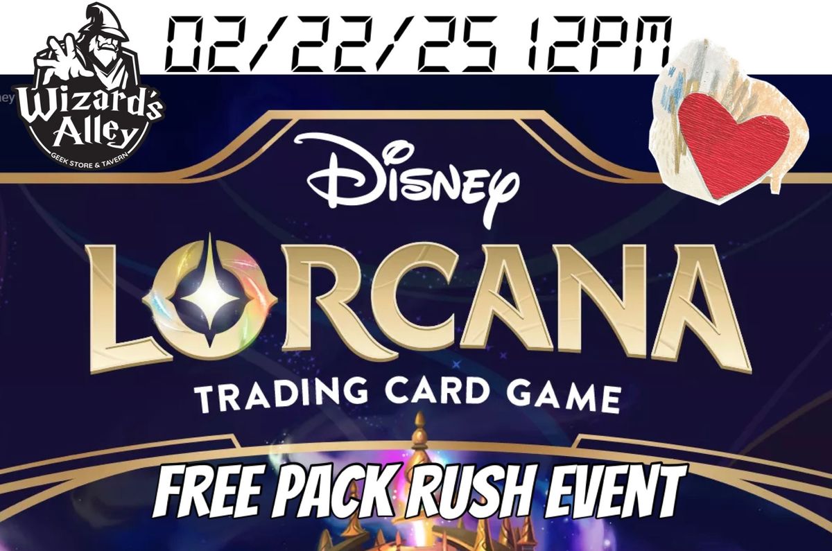 Disney\u2019s Lorcana FREE Pack Rush Event