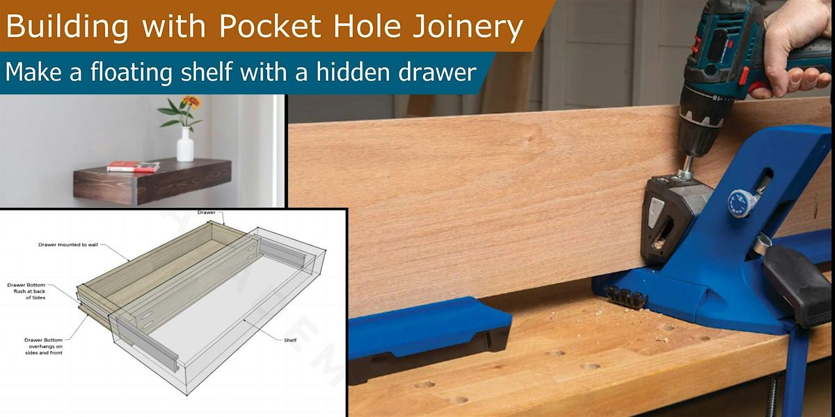 Pocket Joinery: Floating Shelf w\/ Hidden Drawer