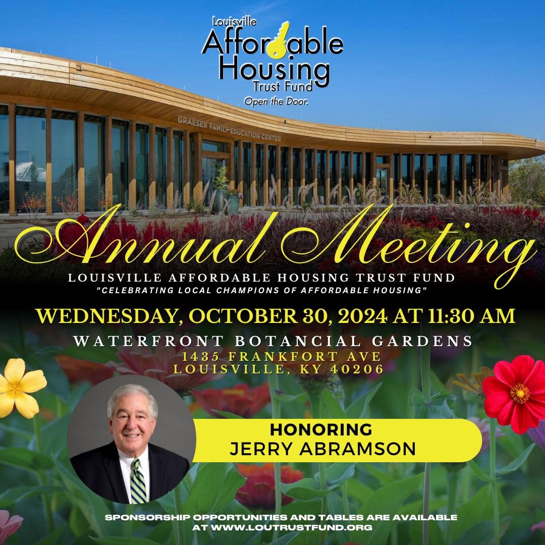 Annual Meeting: Celebrating Local Champions of Affordable Housing 