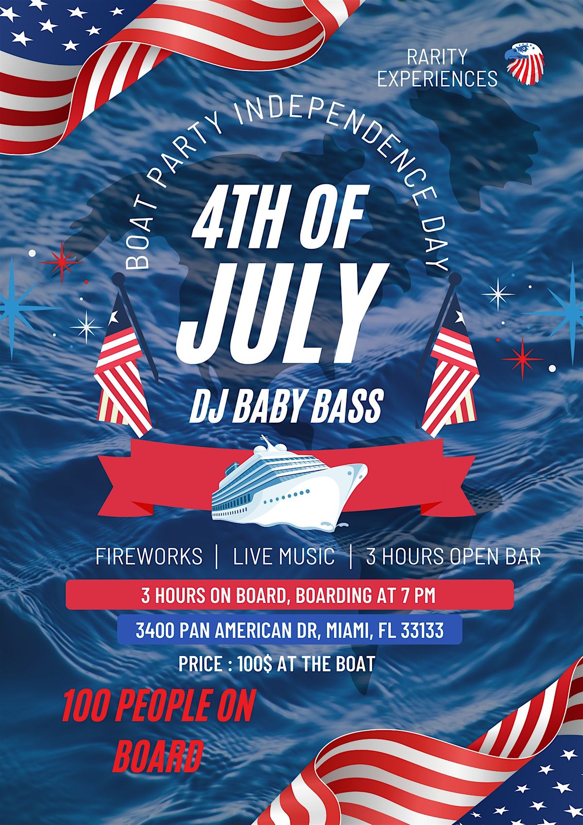 BOAT PARTY MIAMI 4TH OF JULY