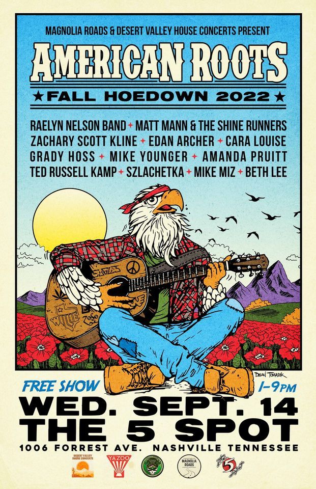 Magnolia Roads &  Desert Valley American Roots Fall Hoedown 2022 - The 5 Spot Nashville