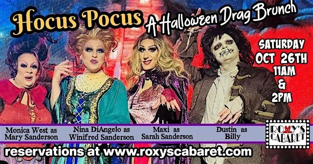 Hocus Pocus a Halloween Drag Brunch