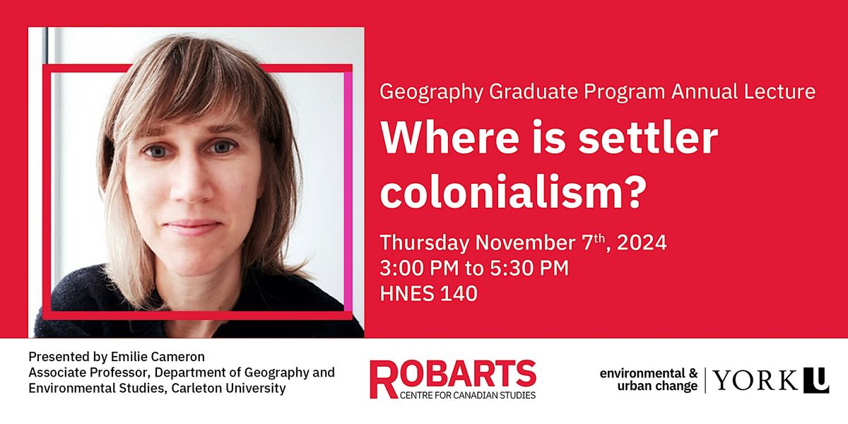 Geography Graduate Program Annual Lecture