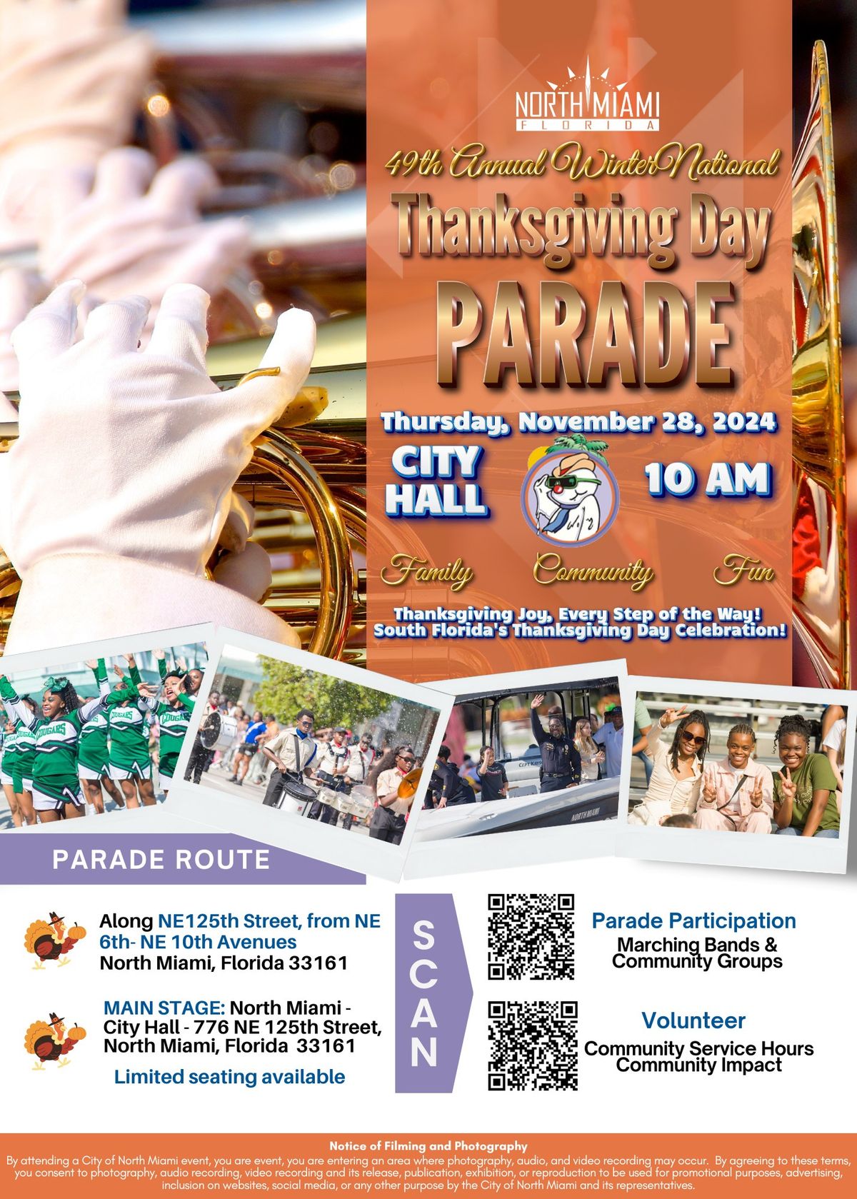 Annual WinterNational Thanksgiving Day Parade