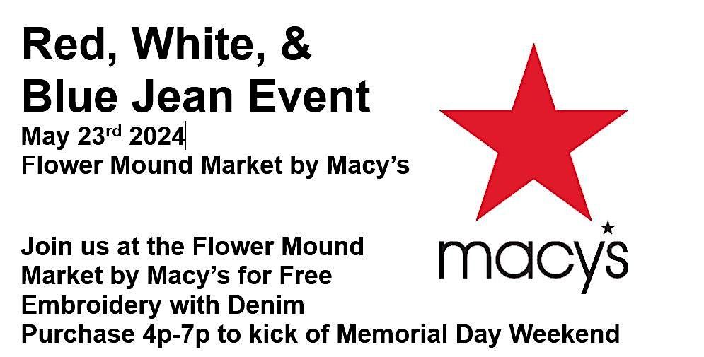 Red, White, & Blue Jeans at the Market by Macy's