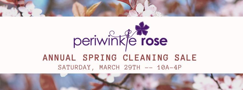 Periwinkle Rose Spring Cleaning Sale