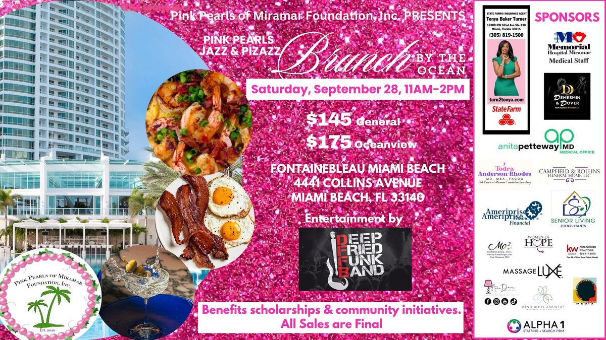 Pink Pearls Jazz and Pizzazz:  Brunch by the Ocean Fundraiser!