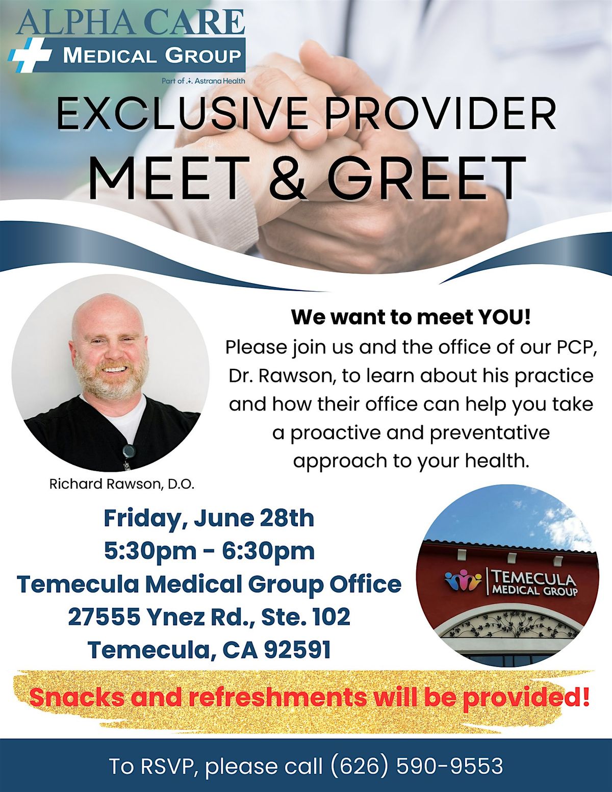 Exclusive Provider Meet & Greet - Dr. Richard Rawson