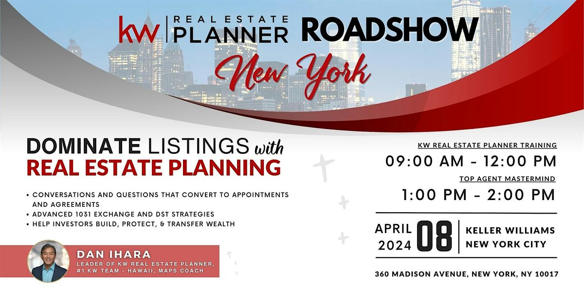 Dominate Listings with Real Estate Planning taught by Dan Ihara