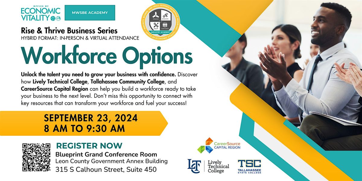 MWSBE Rise & Thrive Academy: Workforce Options