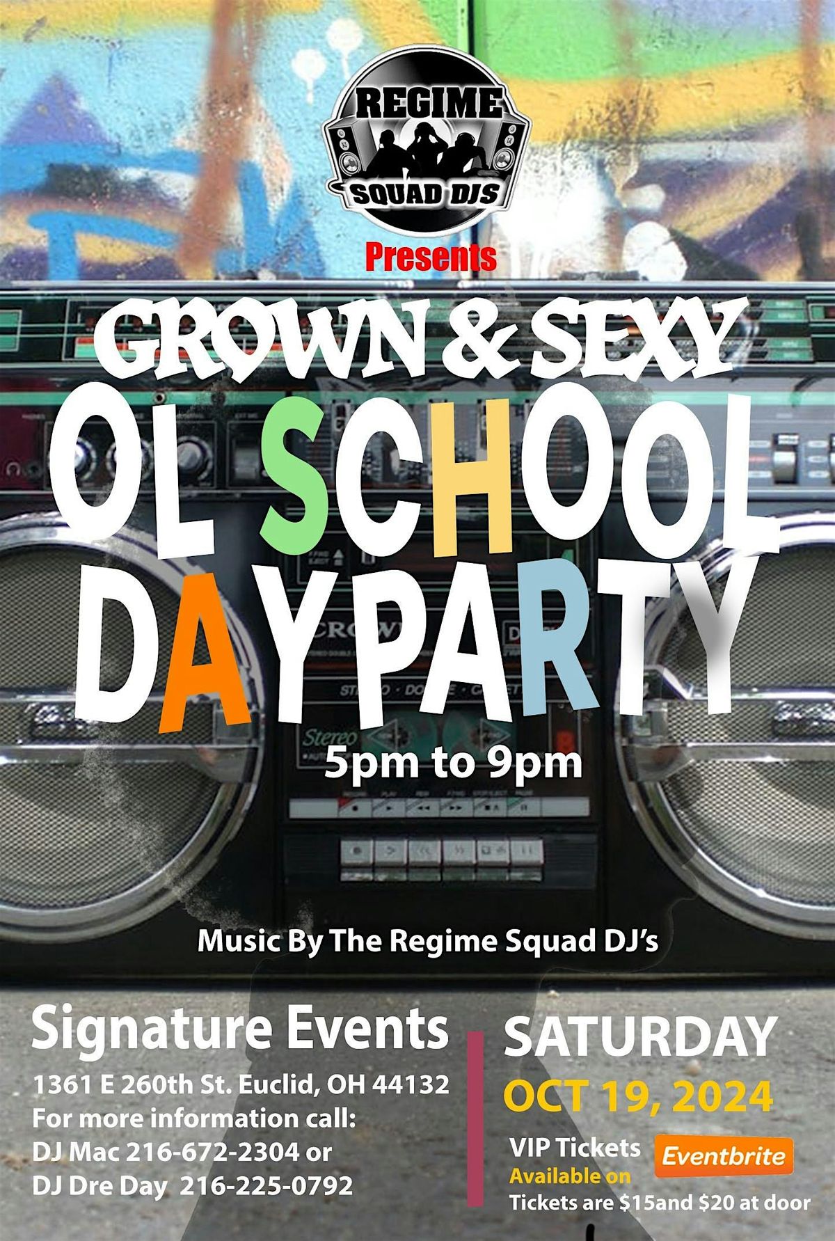 Grown & Sexy Ol School Day Party