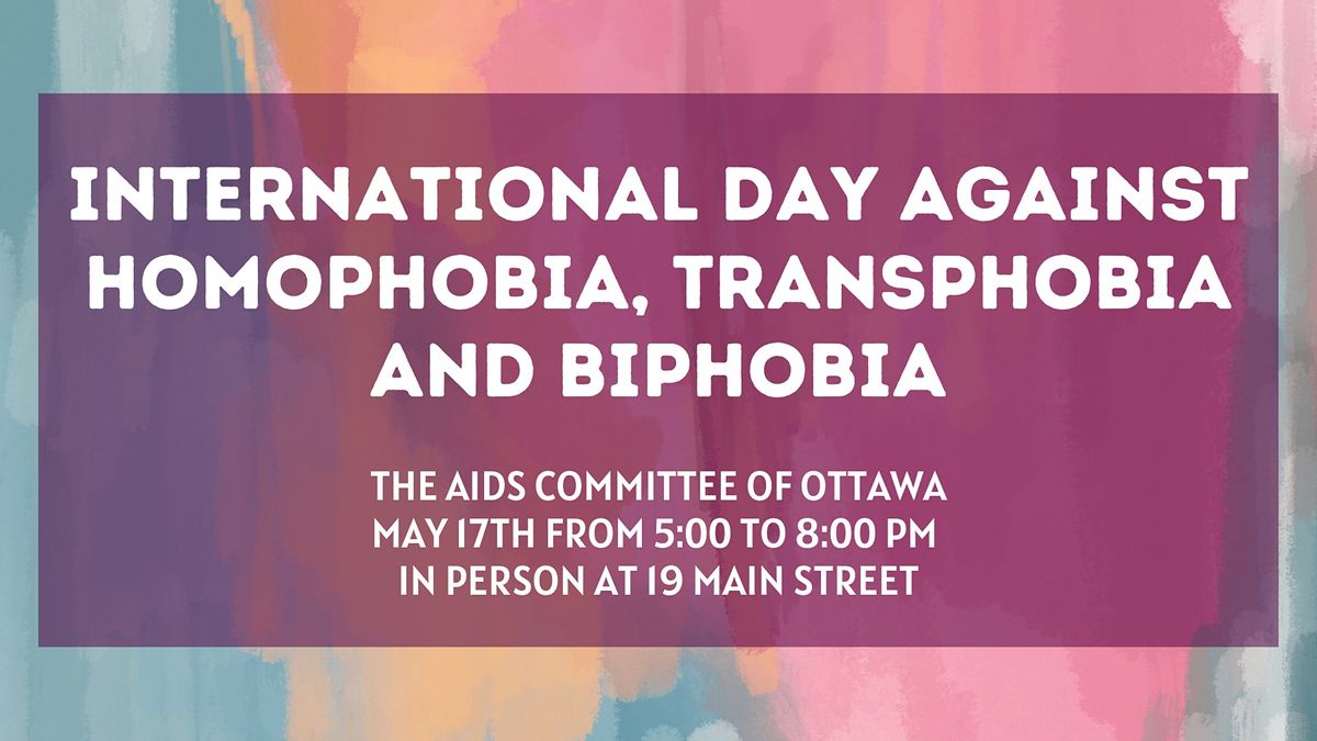 International Day Against Homophobia, Transphobia And Biphobia (IDAHOT ...