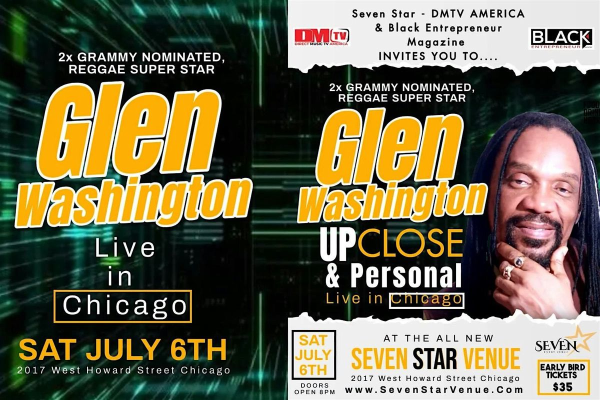 GLEN WASHINGTON LIVE REGGAE  IN CHICAGO