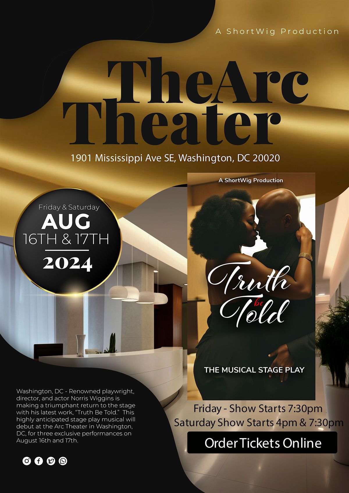 Truth Be Told - Stage Play (Saturday Evening)