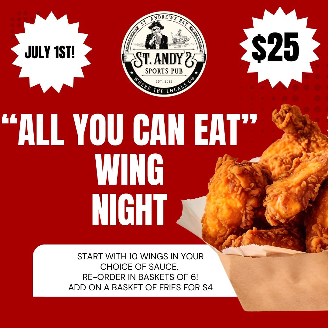 All You Can Eat Wing Night!