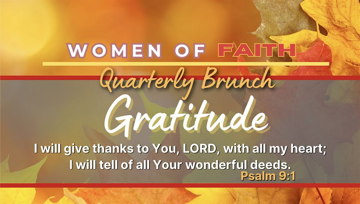 Women of Faith Quarterly Brunch - November 2024