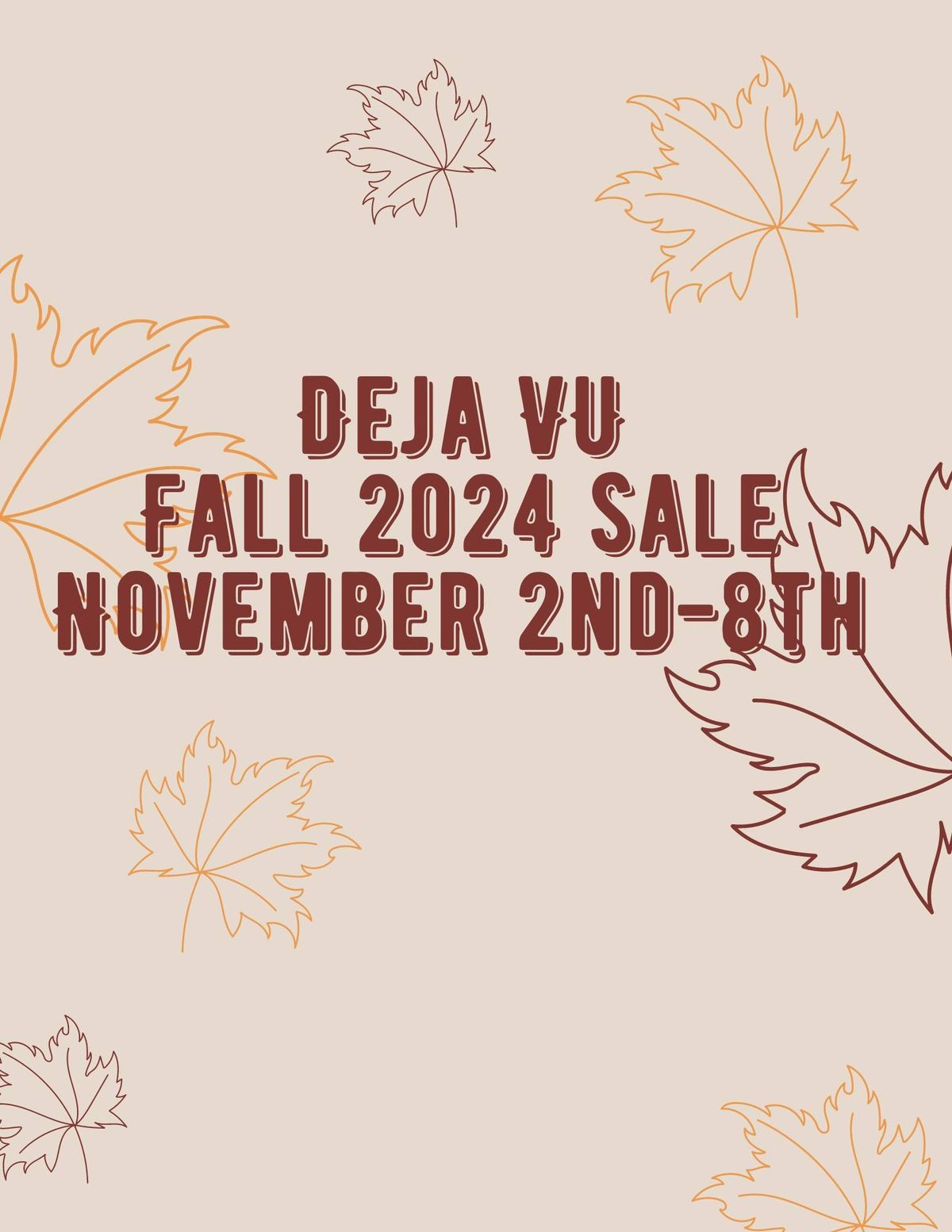 Deja Vu Fall 2024 Sale