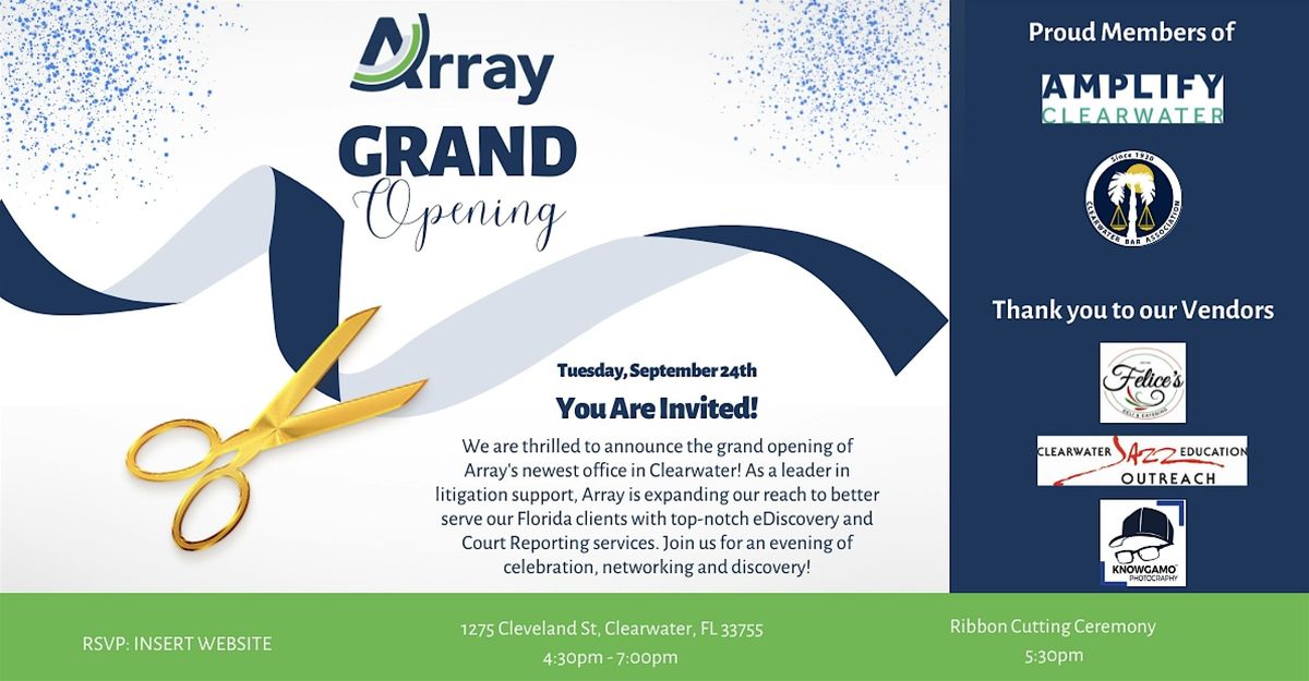 Array_Clearwater Open House Event!