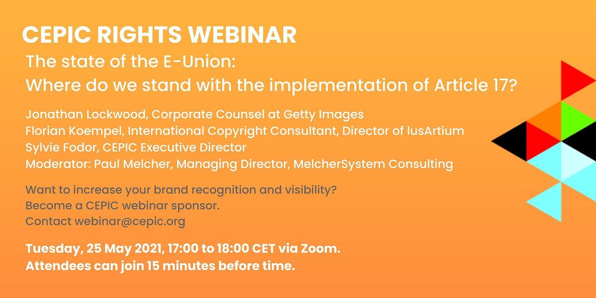 Recording of the CEPIC Rights Webinar