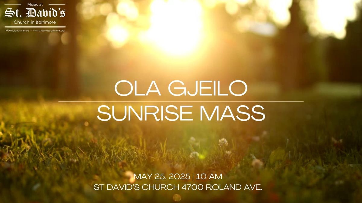 Ola Gjeilo: Sunrise Mass