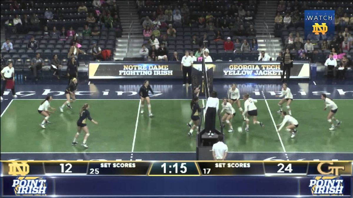 Notre Dame Fighting Irish at Georgia Tech Yellow Jackets Womens Volleyball