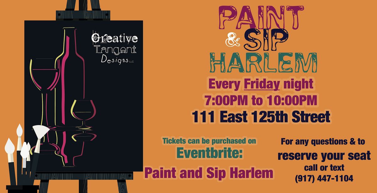 Paint and Sip Harlem, 111 E 125th St, New York, 1 December 2023