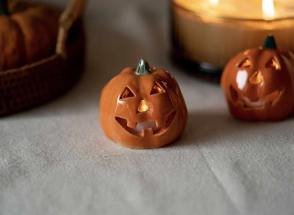 Pottery Pumpkin Workshop - Make your own Candle Holder