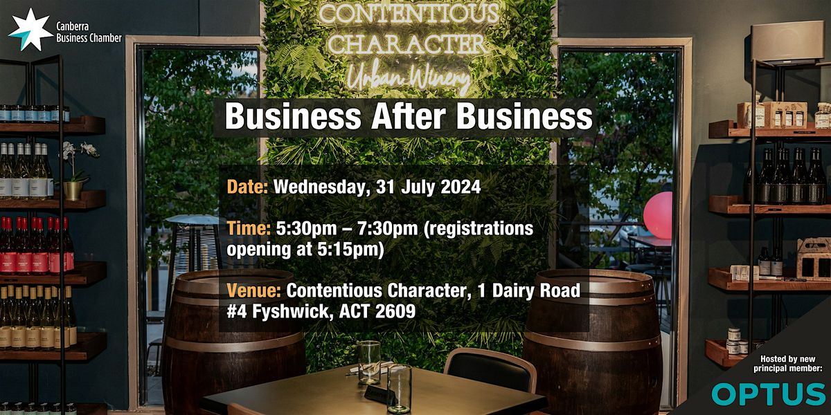 Business After Business Networking Drinks (Members Only)