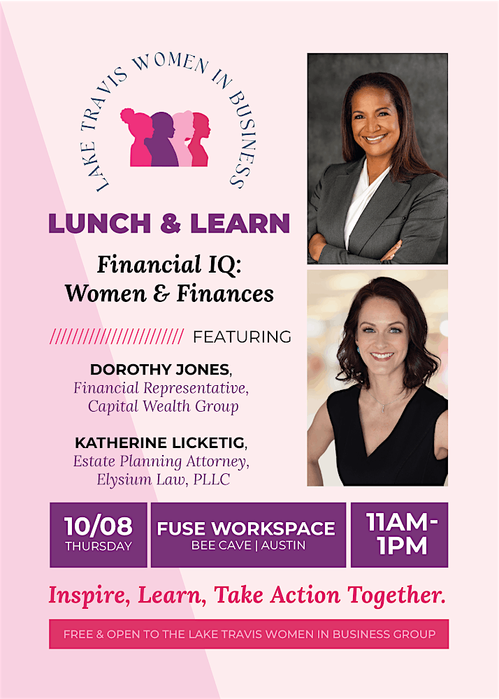 Lunch & Learn (FINANCIAL IQ: WOMEN & FINANCES)