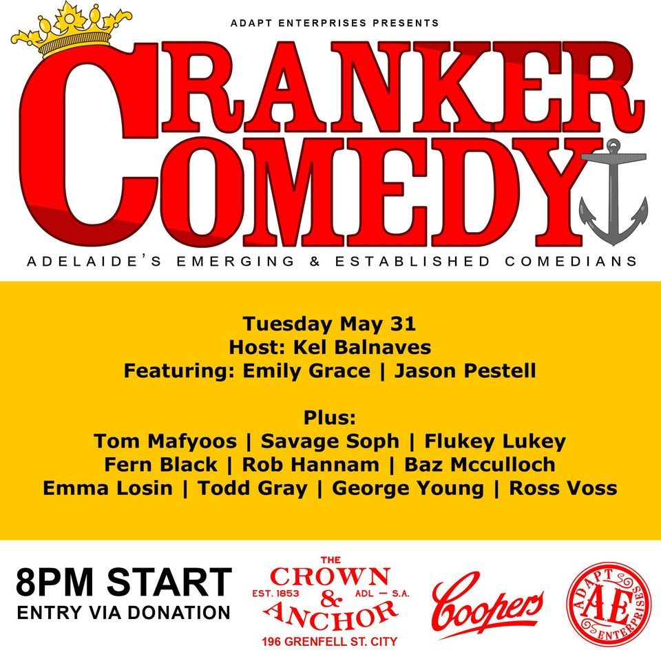 Cranker Comedy Tues May 31