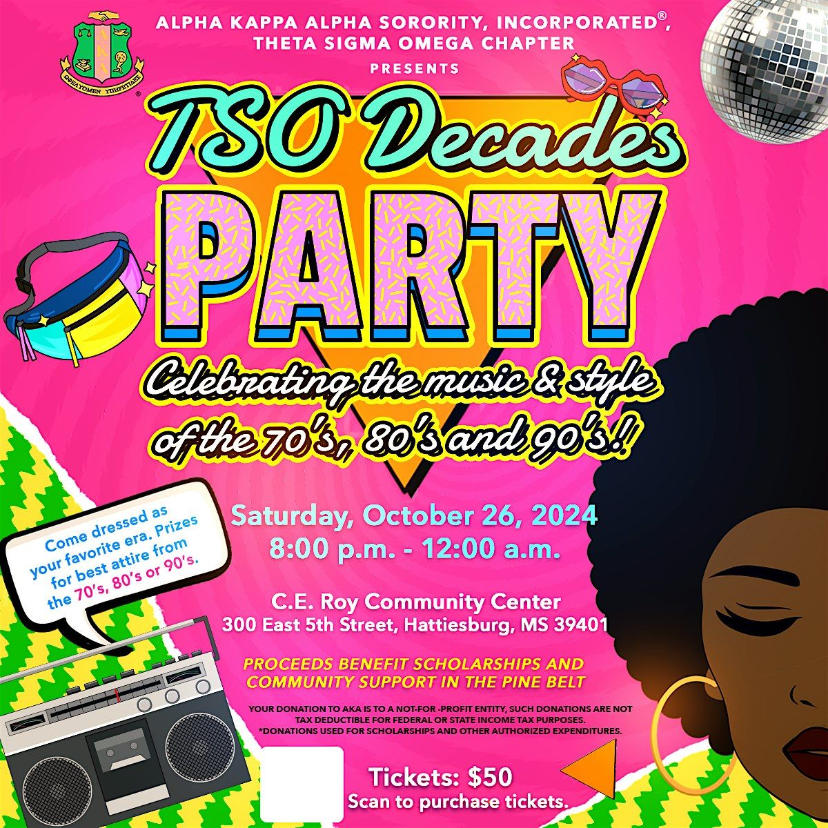 TSO Decades Party: Celebrating the Music & Style of The 70's, 80's & 90's!