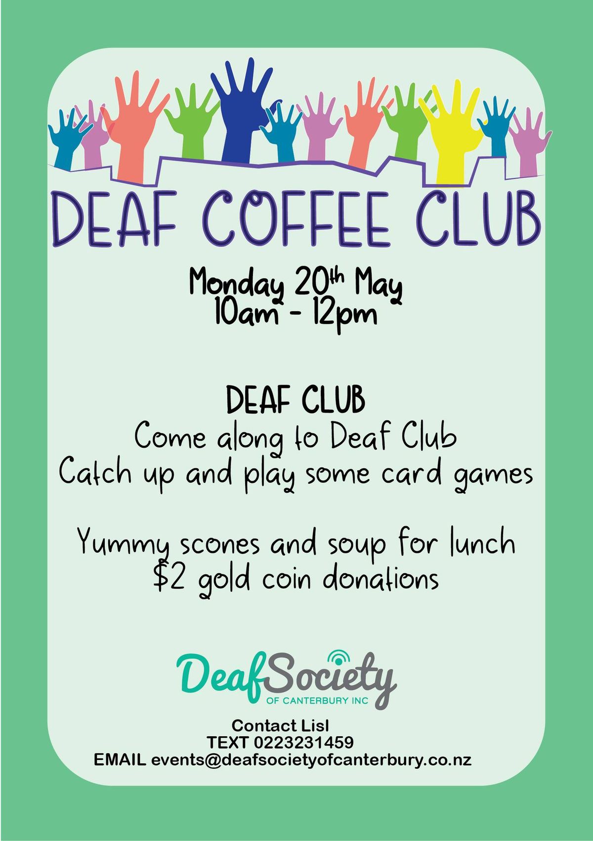Deaf Coffee Club catch up