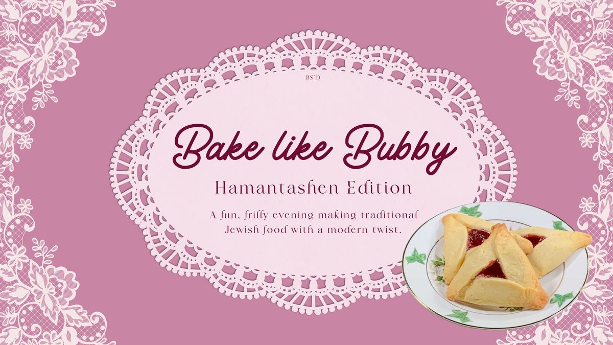 Bake Like Bubby! Women's Hamantash Bake