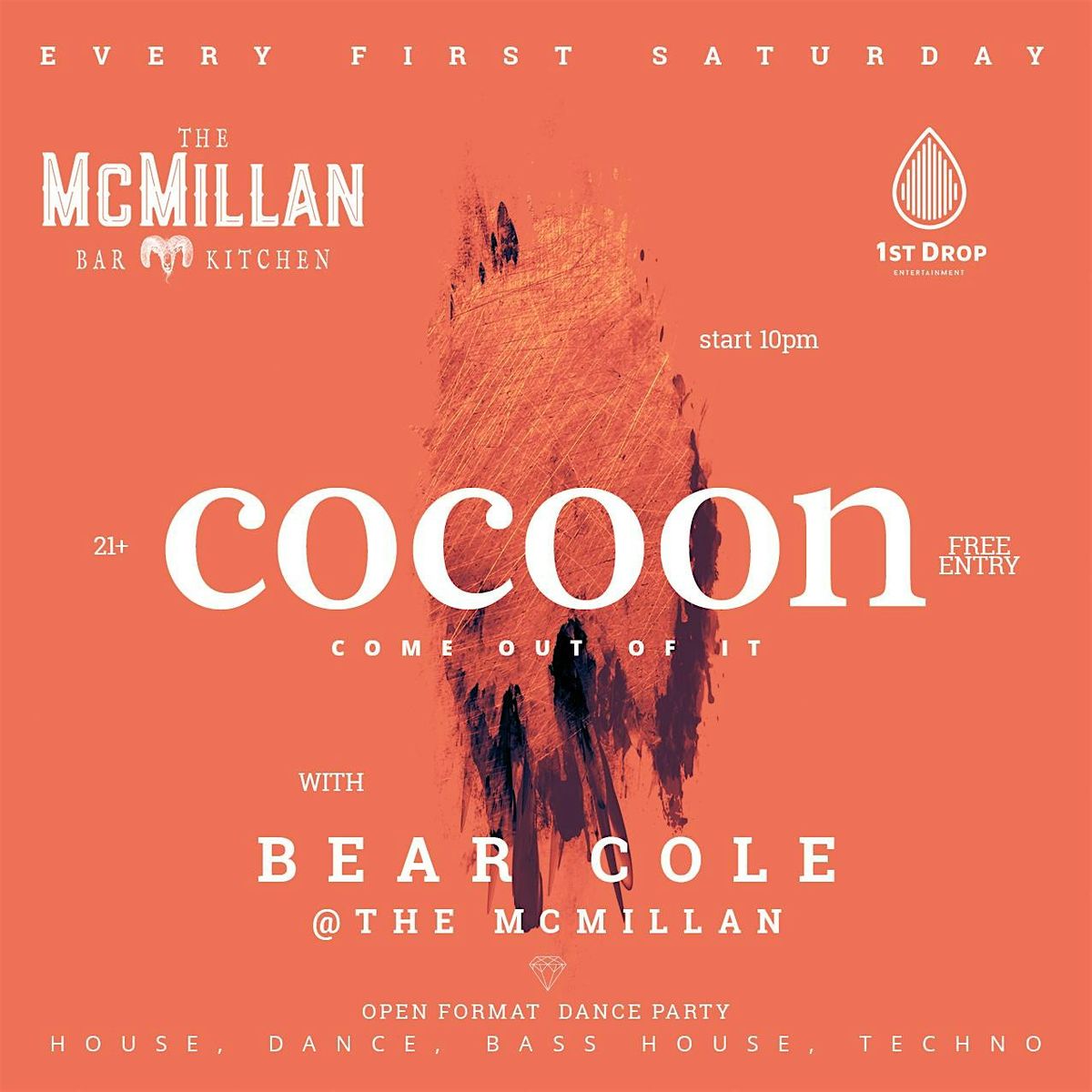 Cocoon Monthly Dance Party w\/Bear Cole at the McMillan