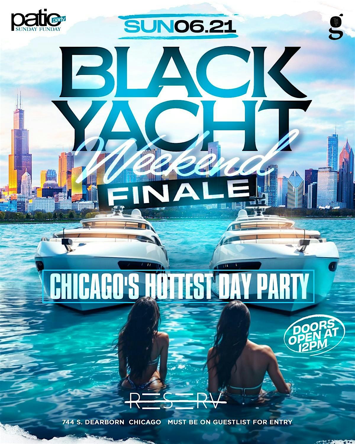 Black Yacht Weekend Rooftop Sunday Funday! June 21st!