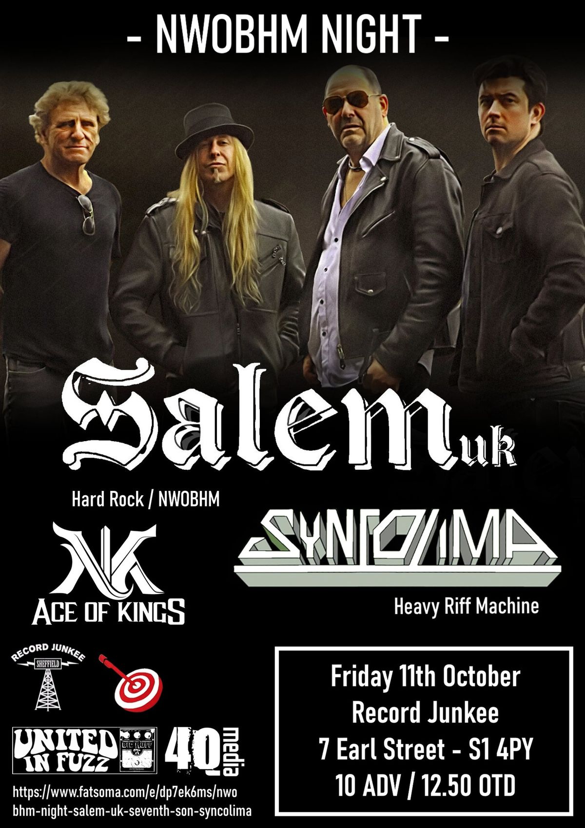 NWOBHM Night feat. Salem UK, Syncolima & Ace Of Kings. 