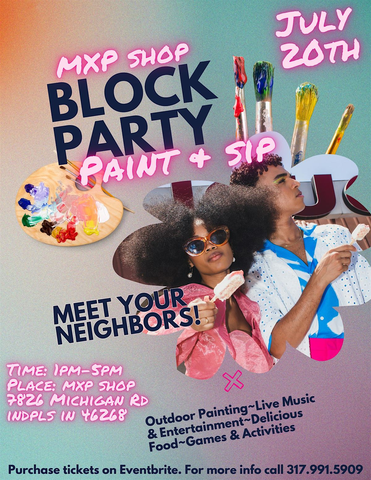 MXP Shop Block Party Paint & Sip